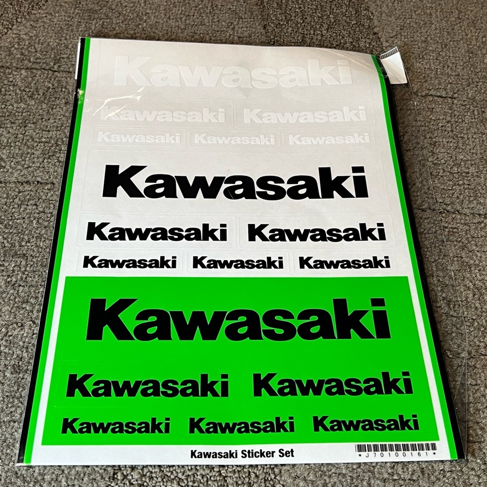 Kawasaki Vinyl Sticker Decal Sheet Motorcycles ATV SxS Jet Ski Japanese Ninja